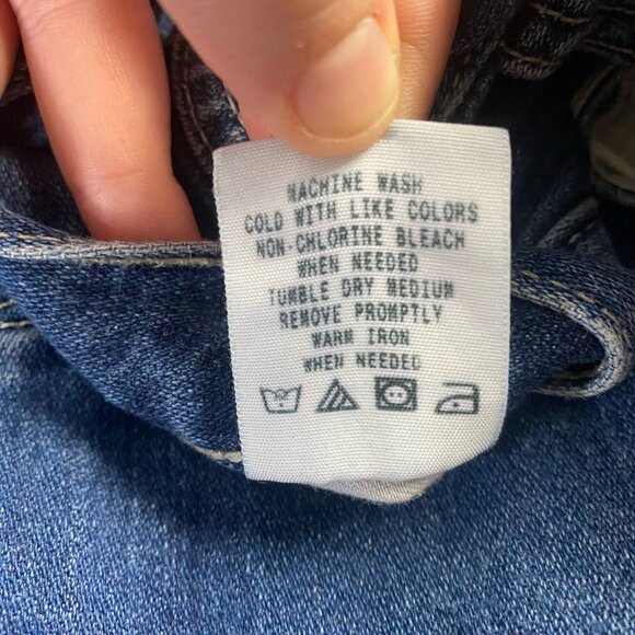 American Eagle men’s straight leg dark wash denim jeans style 2501 size 33x32 - Picture 5 of 9